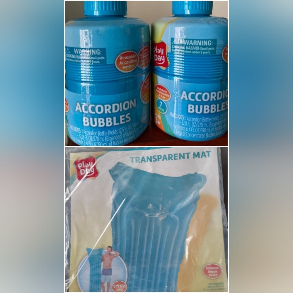 Accordian Bubbles & Adult Swim Mat Blue